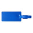 Etichetta per bagaglio in plastica - colore Blu