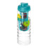 Borraccia H2O Treble 750 ml con infusore - colore Trasparente/Azzurro Acqua