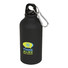 Borraccia opaca con moschettone 400 ml - colore Nero