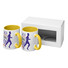 Set regalo di due tazze personalizzabili - colore Giallo