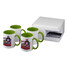 Set regalo di quattro tazze Jonsy - colore Lime