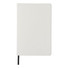 Blocco note bianco A5 con elastico colorato - colore Bianco/Nero