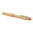 Penna a sfera eco in bamboo - colore Naturale/Arancio