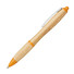 Penna a sfera eco in bamboo - colore Naturale/Arancio