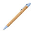Penna a sfera in sughero e paglia di grano - colore Naturale/Blu Chiaro