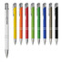 Penna a sfera con fusto soft touch - colore Bianco