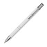 Penna a sfera con fusto soft touch - colore Bianco