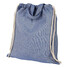 Sacca con cordoncino e manici 150 gr - colore Blu Heather