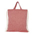Sacca con cordoncino e manici 150 gr - colore Rosso Heather