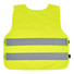 Gilet di sicurezza per bambini dai 7-12 anni - colore Giallo Fluo