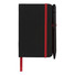 Blocco note piccolo con bordi colorati - colore Nero/Rosso
