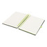 Diario con anelli e portapenne - colore Nero/Lime