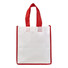 Shopper piccola Raimbow - colore Bianco/Rosso