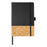 Blocco note A5 in Tpu e sughero - colore Nero