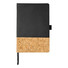 Blocco note A5 in Tpu e sughero - colore Nero