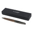 Penna a sfera in ottone cromato - colore Nero/Legno