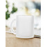 Tazza in vetro opaco ml colore bianco trasparente