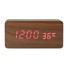 Sveglia con carica wireless colore legno