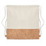 Sacca in cotone e sughero colore beige