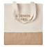 Shopper cotone e juta colore beige