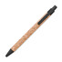 Penna a sfera eco in sughero e paglia colore nero MO9480-03
