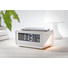 Orologio da tavolo con ricarica wireless colore bianco