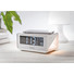 Orologio da tavolo con ricarica wireless colore bianco