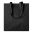 Shopper in cotone colorato con soffietto colore nero