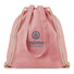 Sacca shopper in cotone riciclato colore rosso