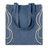 Sacca shopper in cotone riciclato colore blu royal