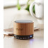 Speaker bluetooth rotondo in bamboo colore nero
