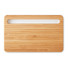 Caricatore wireless in bamboo con supporto telefono colore bianco