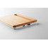 Caricatore wireless in bamboo con supporto telefono colore bianco