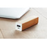 Power bank classico in bamboo colore legno