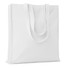 Shopper in cotone colorato con soffietto colore bianco MO9596-06