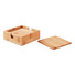 Set sotto bicchieri in bamboo colore legno
