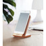 Caricatore wireless e stand in bamboo colore legno