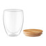 Bicchiere in doppio vetro 350 ml colore trasparente