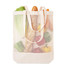 Shopper a rete colore beige