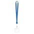 Lanyard con badge estraibile colore blu royal