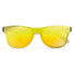 Occhiali da sole con lenti specchiate colore giallo