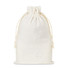 Set bagno in pouch di cotone colore beige