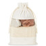 Set bagno in pouch di cotone colore beige MO9872-13