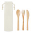 Set posate in bamboo con custodia colore beige MO9786-13