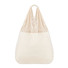 Borsa mare in cotone e rete colore beige