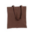 Shopper 38x42 cm in cotone colore marrone