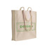 Shopper con soffietto cin cotone naturale colore naturale