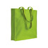 Shopper con soffietto in cotone 220g colore verde mela