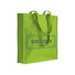 Shopper con soffietto in cotone 220g colore verde mela