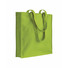 Shopper in cotone colore verde mela